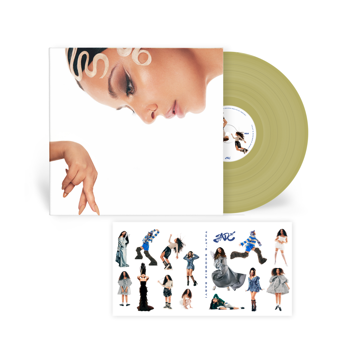 THAT'S SHOWBIZ BABY! Gold Vinyl + Sticker Sheet