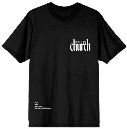 Church Frame Black T-Shirt